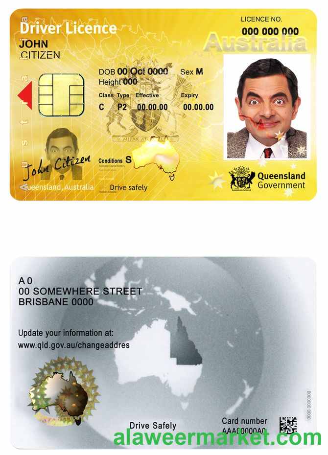 Australia Queensland state driving license